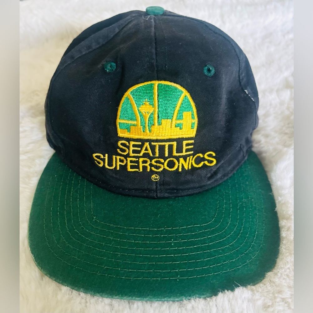 Seattle Supersonics NBA Starter Green  Adjustable Back Baseball Cap Hat
